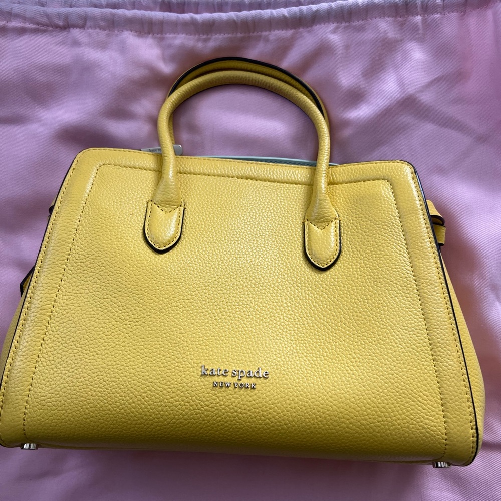 Kate Spade Knott Medium Satchel - Yellow Sesame
